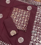 Block Print Elegant Cotton Suit Set - Yanchi